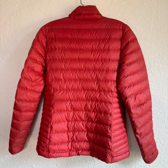 Patagonia 💋 Women’s Down Sweater \\ Size Medium // Red-Orange w/ purple lining - Picture 8 of 12
